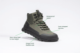 Immaculate Vegan - Bahé Rediscover Grounding Barefoot Hiking Boot (Women's) - Forest
