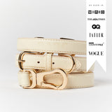 Immaculate Vegan - Barc London Light Ivory Dog Collar & Lead Set