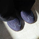 Immaculate Vegan - Zeta Shoes Delta Unisex Recycled Vegan Suede Sneakers | Marine