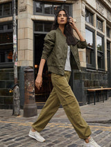 Immaculate Vegan - Baukjen Tegan Recycled Bomber 14 (UK Size 14) / Khaki