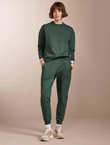 Immaculate Vegan - Baukjen Sandra Organic Cotton & Kapok Blend Joggers 18 (UK Size 18) / Forest Green