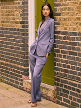 Immaculate Vegan - Baukjen Giselle Linen & Cotton Blend Trousers 6 (UK Size 6) / Indigo