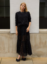 Immaculate Vegan - Baukjen Alice Recycled Lace Midi Skirt