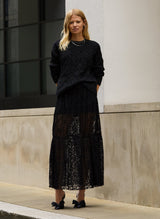 Immaculate Vegan - Baukjen Alice Recycled Lace Midi Skirt