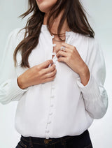 Immaculate Vegan - Baukjen Annika TENCEL™ Blouse | Pure White