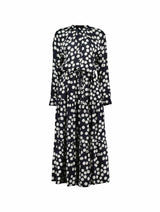 Immaculate Vegan - Baukjen Cornelia LENZING™ ECOVERO™ Maxi Shirt Dress | Black Painted Polka Black Painted Polka / UK18 / EU46 / US14