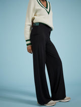 Immaculate Vegan - Baukjen Bonnie LENZING™ ECOVERO™ Wide Leg Leggings | Caviar Black