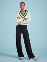 Immaculate Vegan - Baukjen Bonnie LENZING™ ECOVERO™ Wide Leg Leggings | Caviar Black