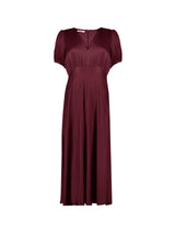 Immaculate Vegan - Baukjen Cathy Satin V-Neck Midi Dress