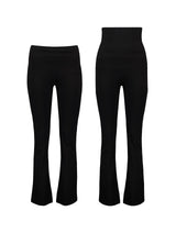 Immaculate Vegan - Baukjen Bibii LENZING™ ECOVERO™ Flared Leggings | Caviar Black Caviar Black / UK14 / EU42 / US10