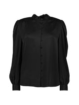 Immaculate Vegan - Baukjen Evelyn Satin Frill Neck Blouse