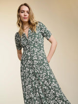 Immaculate Vegan - Baukjen Sabine LENZING™ ECOVERO™ Dress | Forest Ditsy Forest Ditsy / UK18 / EU46 / US14