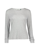 Immaculate Vegan - Baukjen Krystea TENCEL™ & Organic Cotton Luxe Crew Neck Top | Grey Marl Grey Marl / UK6 / EU34 / US2