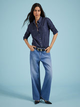 Immaculate Vegan - Baukjen Hattie Organic Denim Shirt | Dark Indigo