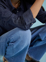 Immaculate Vegan - Baukjen Hattie Organic Denim Shirt | Dark Indigo
