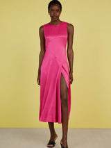 Immaculate Vegan - Baukjen Soleil Ecojilin Dress Hyper Pink / 10 (UK Size 10)