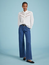 Immaculate Vegan - Baukjen Isamaya Organic Cotton Broderie Detail Blouse