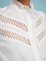 Immaculate Vegan - Baukjen Isamaya Organic Cotton Broderie Detail Blouse