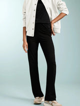 Immaculate Vegan - Baukjen Kimberley LENZING™ ECOVERO™ Jersey Kick-Flare Leggings | Caviar Black