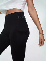 Immaculate Vegan - Baukjen Kimberley LENZING™ ECOVERO™ Jersey Kick-Flare Leggings | Caviar Black