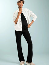 Immaculate Vegan - Baukjen Kimberley LENZING™ ECOVERO™ Jersey Kick-Flare Leggings | Caviar Black