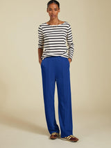 Immaculate Vegan - Baukjen Marian LENZING™ ECOVERO™ Ponte Wide Leg Trousers | Royal Blue