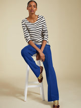 Immaculate Vegan - Baukjen Marian LENZING™ ECOVERO™ Ponte Wide Leg Trousers | Royal Blue