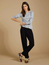 Immaculate Vegan - Baukjen Neath LENZING™ ECOVERO™ Jersey Tapered Trousers | Caviar Black