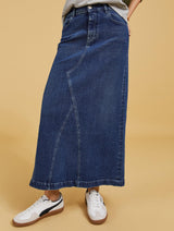Immaculate Vegan - Baukjen Nia Organic Cotton Skirt | Dark Indigo