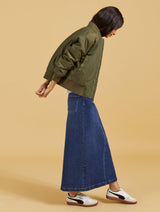 Immaculate Vegan - Baukjen Nia Organic Cotton Skirt | Dark Indigo