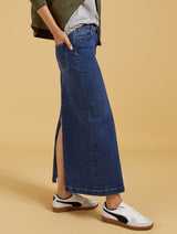 Immaculate Vegan - Baukjen Nia Organic Cotton Skirt | Dark Indigo
