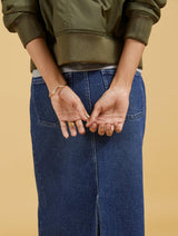 Immaculate Vegan - Baukjen Nia Organic Cotton Skirt | Dark Indigo