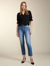 Immaculate Vegan - Baukjen Noa LENZING™ ECOVERO™ Blouse | Caviar Black