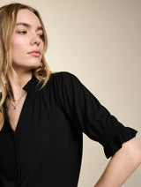 Immaculate Vegan - Baukjen Noa LENZING™ ECOVERO™ Blouse | Caviar Black