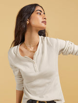 Immaculate Vegan - Baukjen Organic Cotton Henley Top