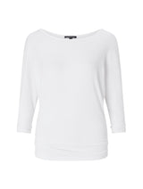 Immaculate Vegan - Baukjen Spenser LENZING™ ECOVERO™ Relaxed Boat Neck Top | Pure White