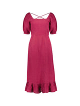Immaculate Vegan - Baukjen Nancy Linen Dress | Raspberry UK6 / EU34 / US2 / Raspberry