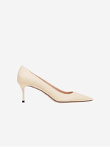 Immaculate Vegan - BIKKOU 10am Monday at the Office Vegan Leather Heels | Light Beige UK3 / EU36 / US5