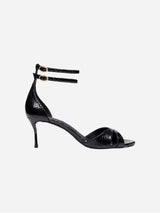 Immaculate Vegan - BIKKOU 12:30pm Summer Lunch Vegan Strappy Heels | Black UK3 / EU36 / US5