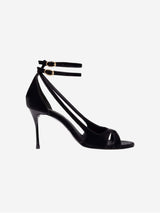 Immaculate Vegan - BIKKOU 9pm Drinks with Friends Vegan Strappy Heels | Black UK3 / EU36 / US5