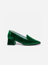 Immaculate Vegan - BLOOM IRIS MOCCASIN VELVET GREEN 38