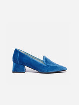 Immaculate Vegan - BLOOM IRIS MOCCASIN VELVET BLUE 41