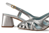 Immaculate Vegan - BLOOM Alba Vegan Apple Leather Sandals | Silver