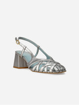 Immaculate Vegan - BLOOM Alba Vegan Apple Leather Sandals | Silver