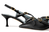 Immaculate Vegan - BLOOM ALICE SLINGBACK - BLACK