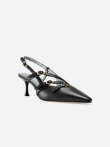 Immaculate Vegan - BLOOM ALICE SLINGBACK - BLACK