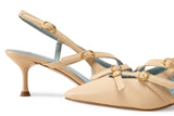 Immaculate Vegan - BLOOM ALICE SLINGBACK - ECRU
