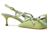 Immaculate Vegan - BLOOM ALICE SLINGBACK - GREEN
