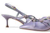 Immaculate Vegan - BLOOM ALICE SLINGBACK - IRIDESCENT VIOLET