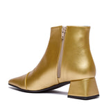 Immaculate Vegan - BLOOM DAHLIA FLAT HEELS BOOTS APPLE GOLD